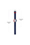 Tikkers Time Teacher Blue & Red, Blue Silicone