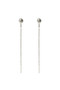 PDPAOLA Lyra Earrings Silver ARB2-G99-U