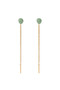 PDPAOLA Lyra Earrings Green Aventurine ARB1-G96-U