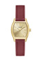 CLUSE Tonnette Mini Gold Red Leather Watch CW16505