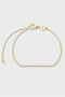 CLUSE L'Ovale Watch Steel, White & Flat Zirconia Chain Bracelet, Gold Gift Set CG16101