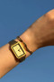 CLUSE Fluette Watch Steel, Sand Texture & Twisted Snake Bracelet, Gold Colour Gift Set CG11509