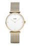 Cluse Triomphe Gold Bicolor Mesh Watch CL61002