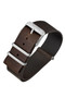 Cluse 20mm Nato Watch Strap Silver/Dark Brown CS1408101069