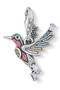 Thomas Sabo Charm Pendant Colourful Hummingbird Silver CC1826