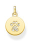 Thomas Sabo Pendant Disc Paw Cat Gold TPE882Y