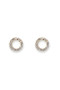 Bianc Gold Cz Open Circle Stud 10100167