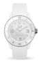 Ice Crystal White Silver Smooth Medium 3H Watch 17246