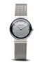 Bering Classic Polished Silver Mesh Swarovski Watch 10126-000