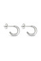 Ichu Circle Link Earrings CE04507 |bijoux