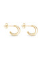 Ichu Micro Gold Hoops Earrings JP11407G