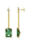 Thomas Sabo Earring Green Stone Gold TH2176GY