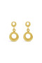Ichu Tiny Circle Drop Earrings Gold JP0707G