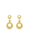 Ichu Tiny Circle Drop Earrings Gold JP0707G