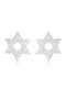 Georgini Rock Star Star Of David Earrings Silver IE994W