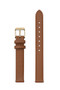 Cluse 12mm Watch Strap Caramel/Gold Leather CS12005