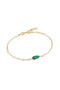 Ania Haie Malachite Emblem Chain Bracelet B042-01G-M