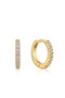 Ania Haie Gold Sparkle Huggie Hoop Earrings E035-17G