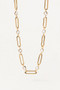 PDPAOLA Miami Gold Chain Necklace CO01-466-U