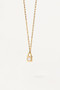 PDPAOLA Padlock Gold Necklace CO01-487-U