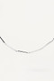 PDPAOLA Bar Chain Silver Necklace