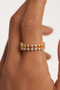 PDPAOLA Slim Dumbo Gold Ring AN01-882