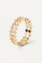 PDPAOLA Slim Dumbo Gold Ring AN01-882