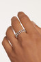 PDPAOLA Slim Dumbo Silver Ring AN02-882