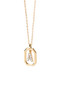 PDPAOLA Mini Letter Gold Necklaces