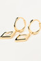 PDPAOLA Kate Gold Hoop Earrings AR01-909-U