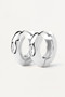 PDPAOLA Ura Silver Hoop Earrings AR02-912-U