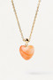 PDPAOLA Orange Agate Heart Charm