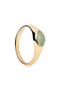 PDPAOLA Nomad Aventurine Stamp Gold Ring AN01-A47