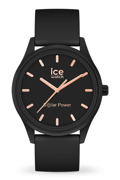 Ice Solar Power Black Rose Gold Small 018476 | Bijoux Collection