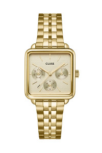 Cluse La Tetragone Multifunction Gold Link Watch CW13801