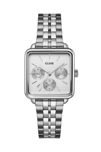 Cluse La Tetragone Multifunction Silver Link Watch CW13802
