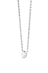 PDPAOLA Diamonds and white gold Delia necklace