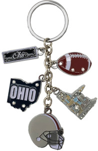 Cleveland Dangle K/R 3D Sports Keychain with Icons/Tag Cleveland Dangle K/R 3D Sports Keychain with Icons/Tag