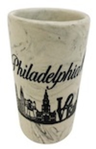 Marble-Infused Philadelphia Mini Ceramic Cup Marble-Infused Philadelphia Mini Ceramic Cup