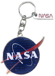 NASA Meatball Keyring with Magic Glitter and Tag - Houston Edition NASA Meatball Keyring with Magic Glitter and Tag - Houston Edition