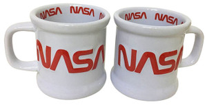 Certified NASA worm logo mug. The mug is white with red logo in the middle, and in the interior of the mug. These mugs are a perfect gift for NASA or space enthusiasts. Certified NASA worm logo mug. The mug is white with red logo in the middle, and in the interior of the mug. These mugs are a perfect gift for NASA or space enthusiasts.