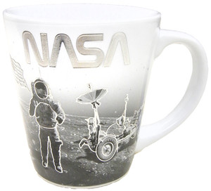 NASA Moon Trumpet Cup with Worm Logo Design NASA Moon Trumpet Cup with Worm Logo Design