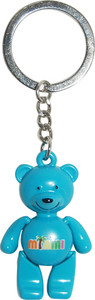 Blue Miami Bear Keyring with Moving Miami Word Feature Blue Miami Bear Keyring with Moving Miami Word Feature