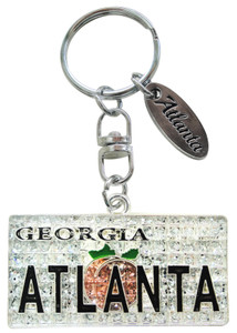 Atlanta Keyring License Plate - Georgia on My Mind Magic Glitter Atlanta Keyring License Plate - Georgia on My Mind Magic Glitter