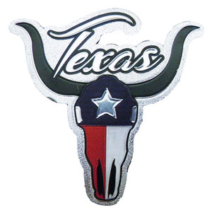 Texas Flag Bull Head Foil Magnet Texas Flag Bull Head Foil Magnet