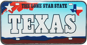 The Lone Star State Pride: Texas License Plate Magnet The Lone Star State Pride: Texas License Plate Magnet