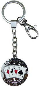 Las Vegas Aces Spinning Keyring - Fun Toy Design Las Vegas Aces Spinning Keyring - Fun Toy Design