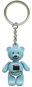 Los Angeles Bear Keyring Blue with Moving Parts