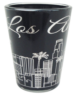 Los Angeles Black with Silver Shotglass
