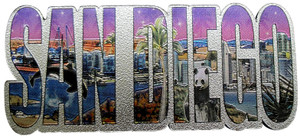 San Diego Foil Magnets: Skyline & Photo Letters Collection